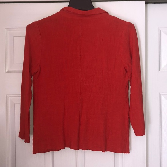 Red Linen Blazer - Picture 2 of 2